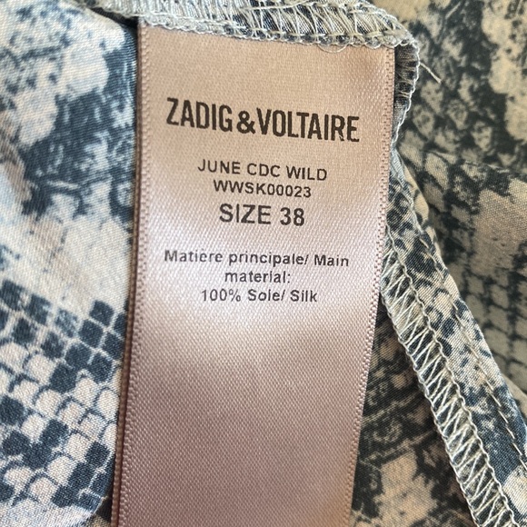 ZADIG&VOLTAIRE Gorgeous 100% silk skirt. 
Modern and versatile. - Picture 8 of 8